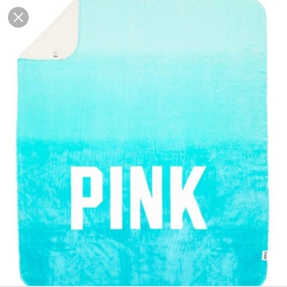 PINK Victoria's Secret Other - Rare HTF VS Pink sherpa blanket 60X72